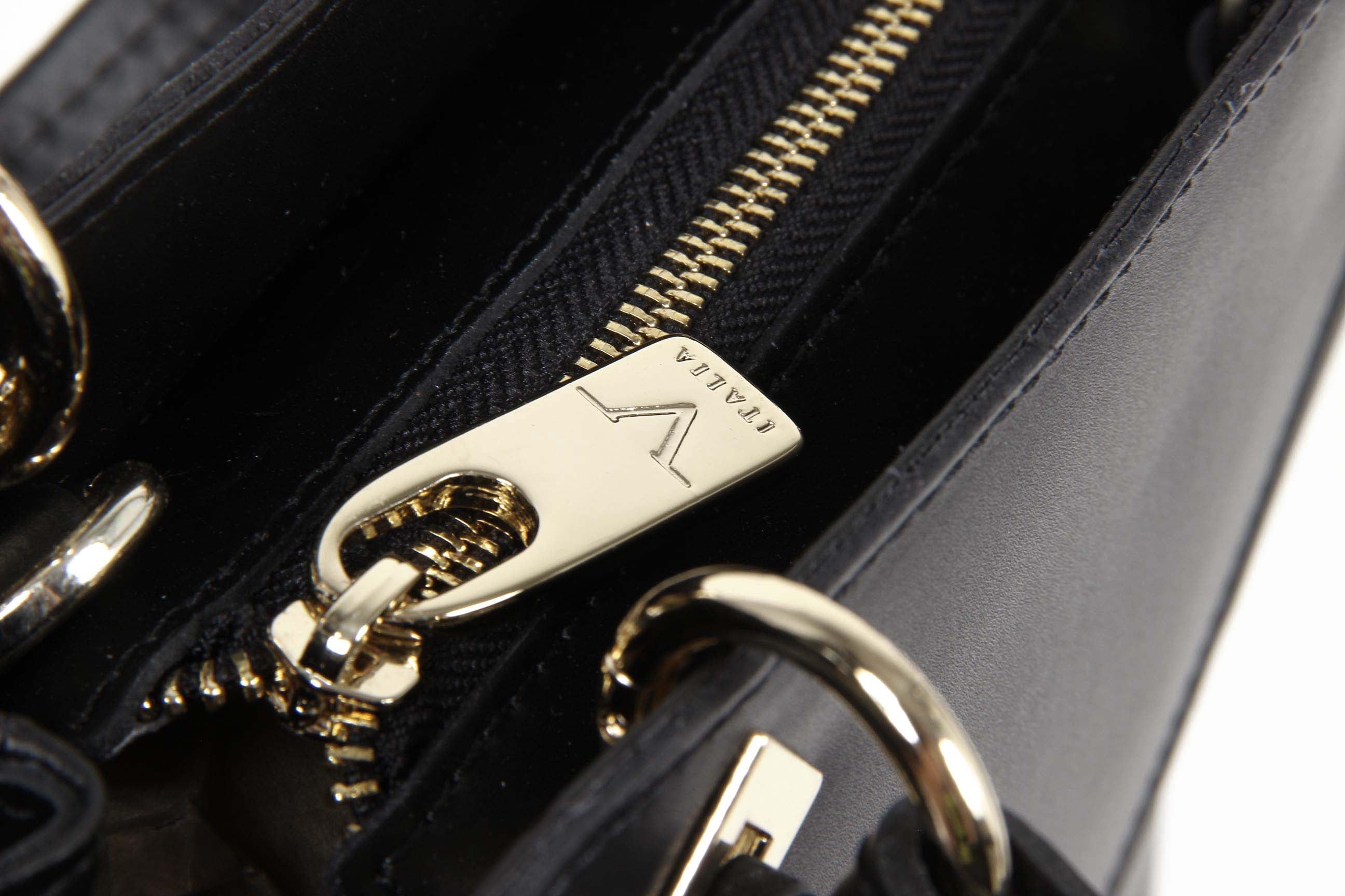 Bolso de mano para mujer V 1969 Italia V004/2 RUGA NERO
