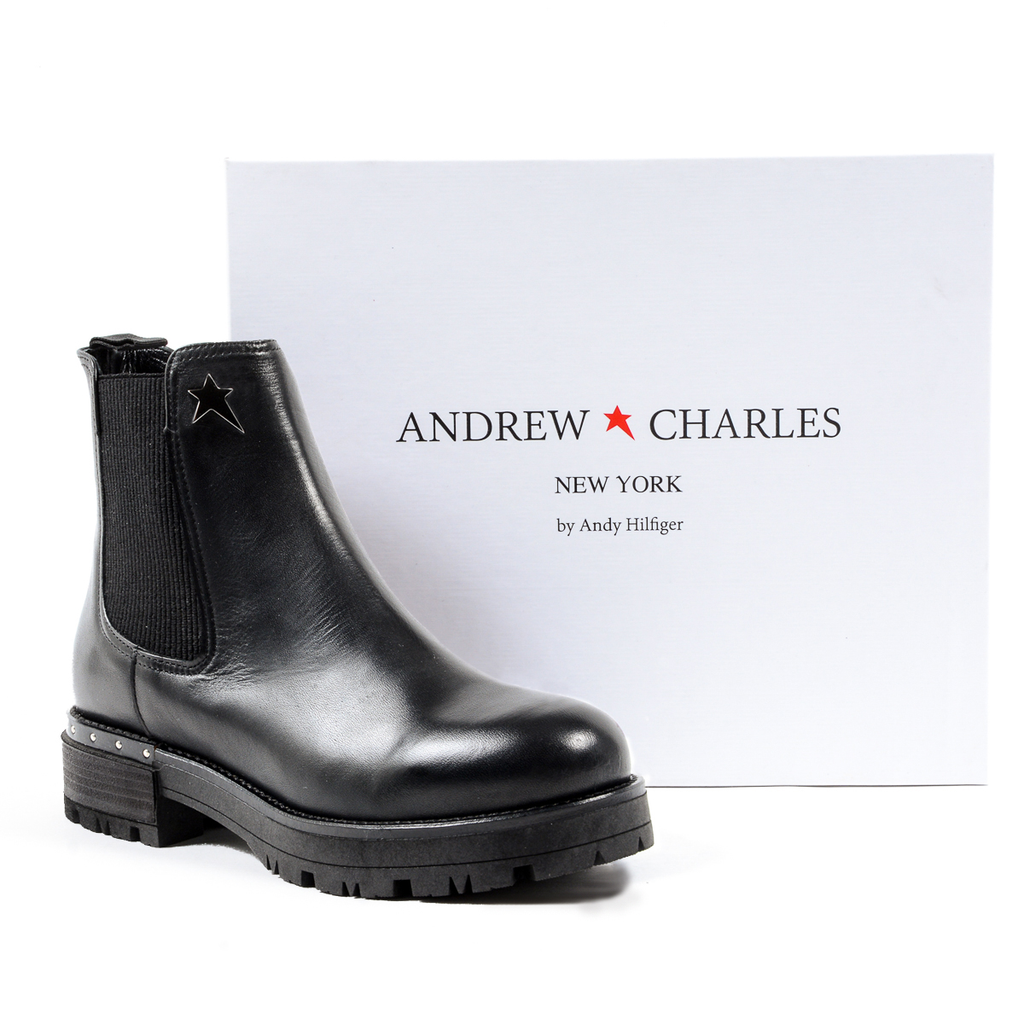 Andrew Charles Womens Ankle Boot Black CHRISSIE