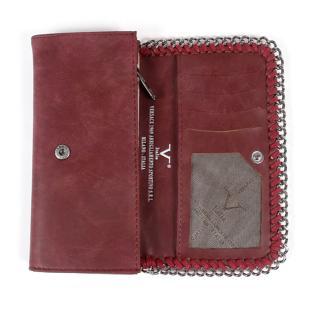 V 1969 Italia Monedero de mujer rojo oscuro VENUS