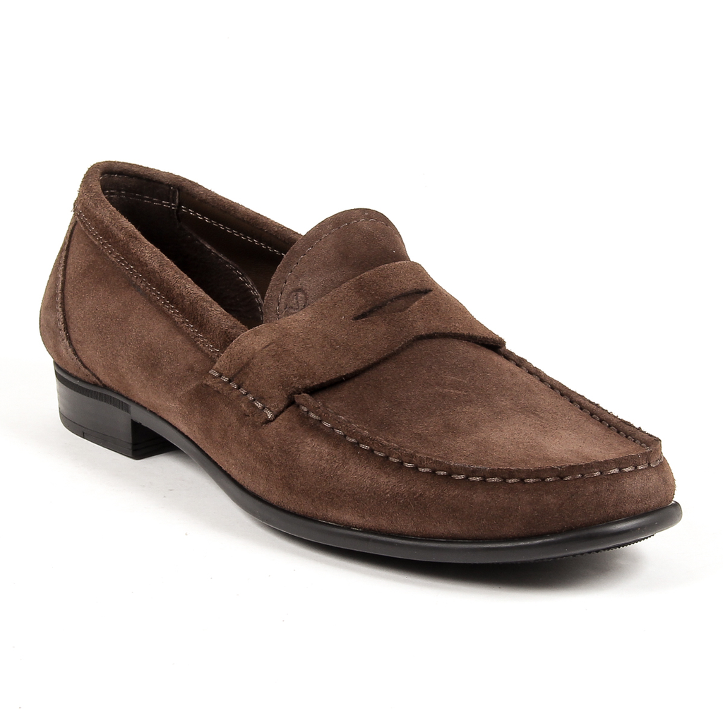 Mocasines V 1969 Italia para hombre, color marrón, LEONARDO