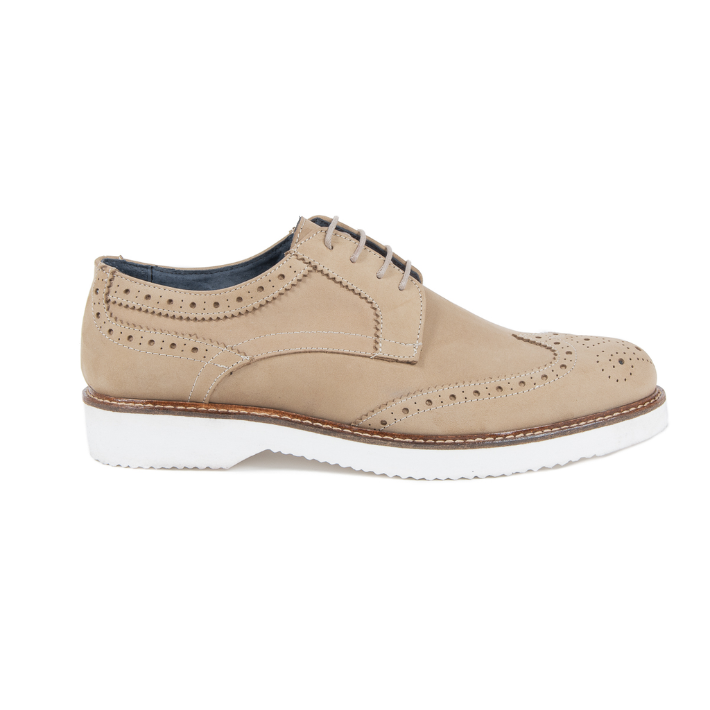 V 1969 Italia Zapato brogue para hombre Taupe HARRY 5141 NABUK VAR 1