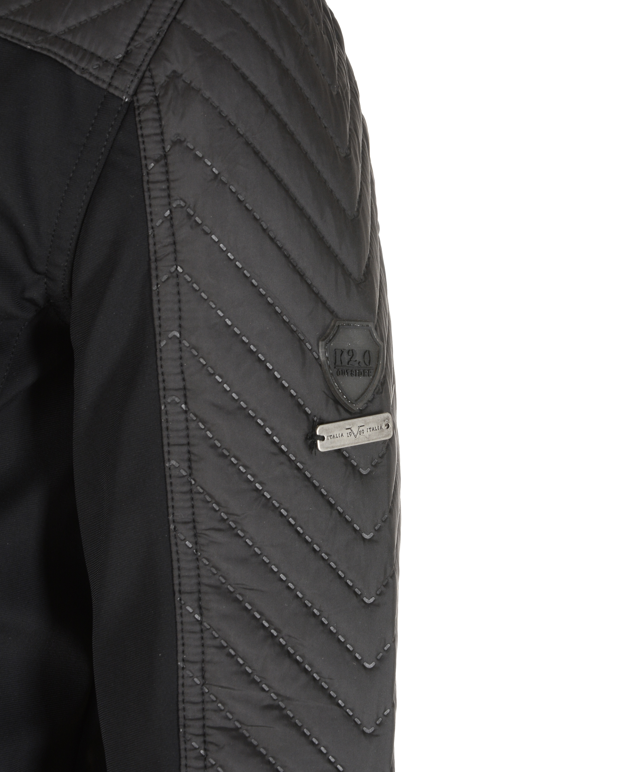 19V69 Italia Chaqueta de hombre negra NICOLAS BLACK