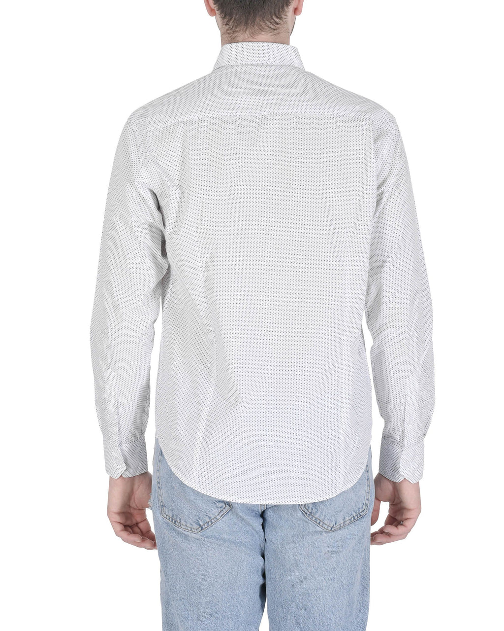 Camisa italiana para hombre 19V69 JERALD BLANCO