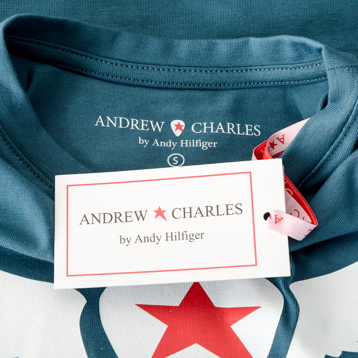 Camiseta Andrew Charles para mujer, manga corta, cuello redondo, verde TARANA