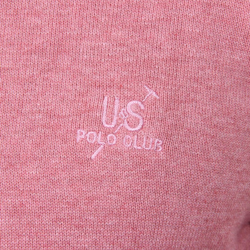 Suéter de hombre Ufford & Suffolk Polo Club de manga larga y cuello redondo PULLRUS100 ROSA