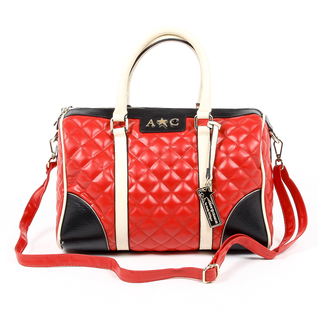 Andrew Charles Womens Handbag Red ABBIE