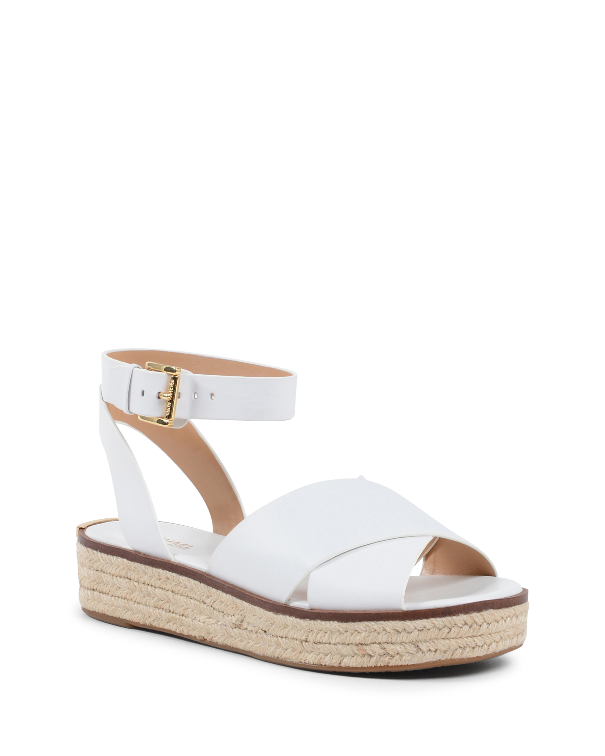 Sandalias de plataforma para mujer Michael Kors blancas ABBOTT