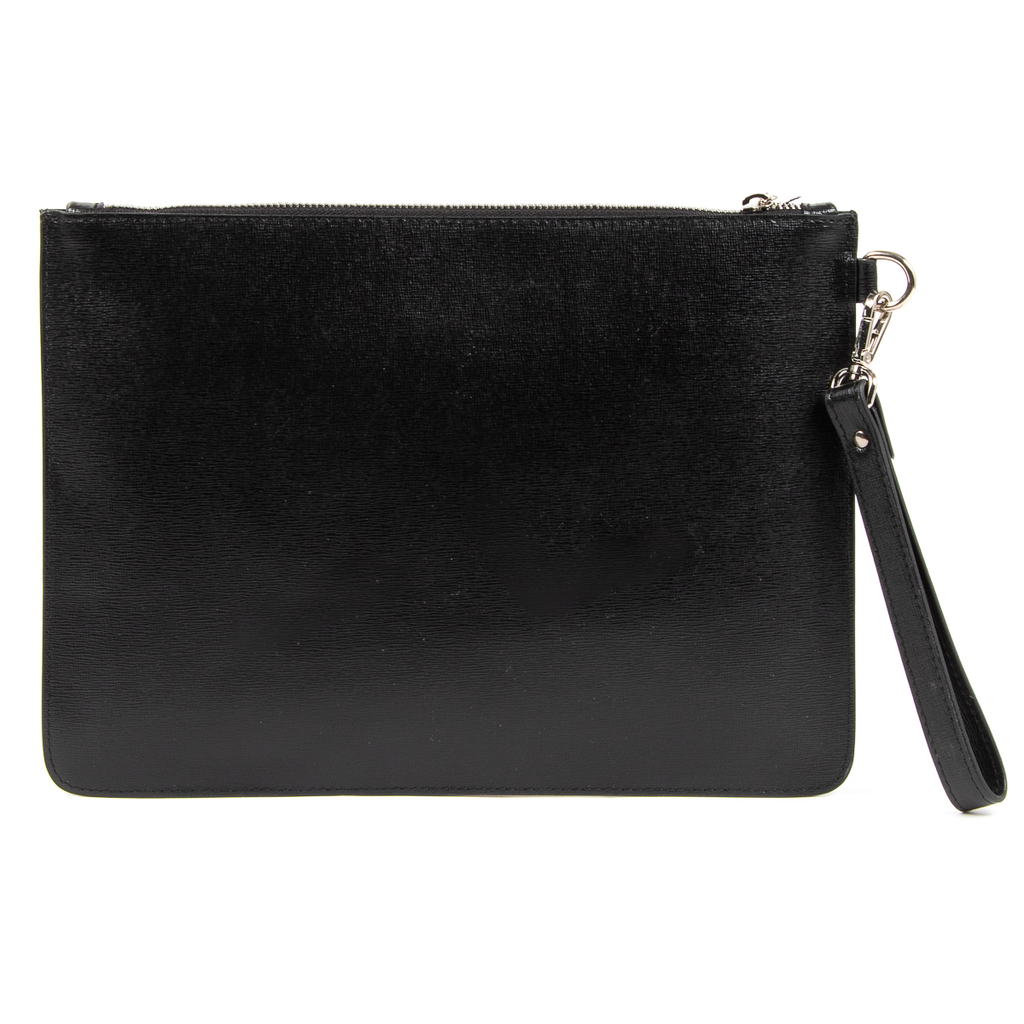 Bolso de mano para mujer V 1969 Italia, color negro y lima