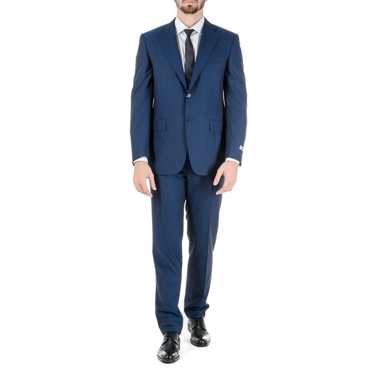 Canali Mens Suit Long Sleeves Blue