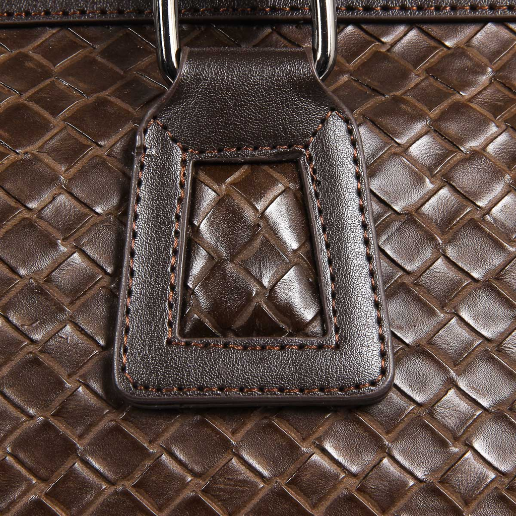 Bolso de mano para hombre V 1969 Italia marrón VANCE