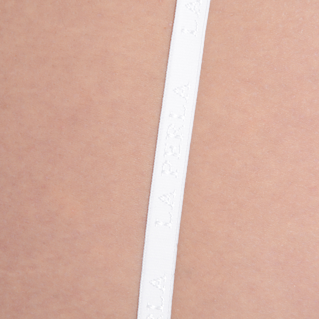 Liga La Perla para mujer blanca