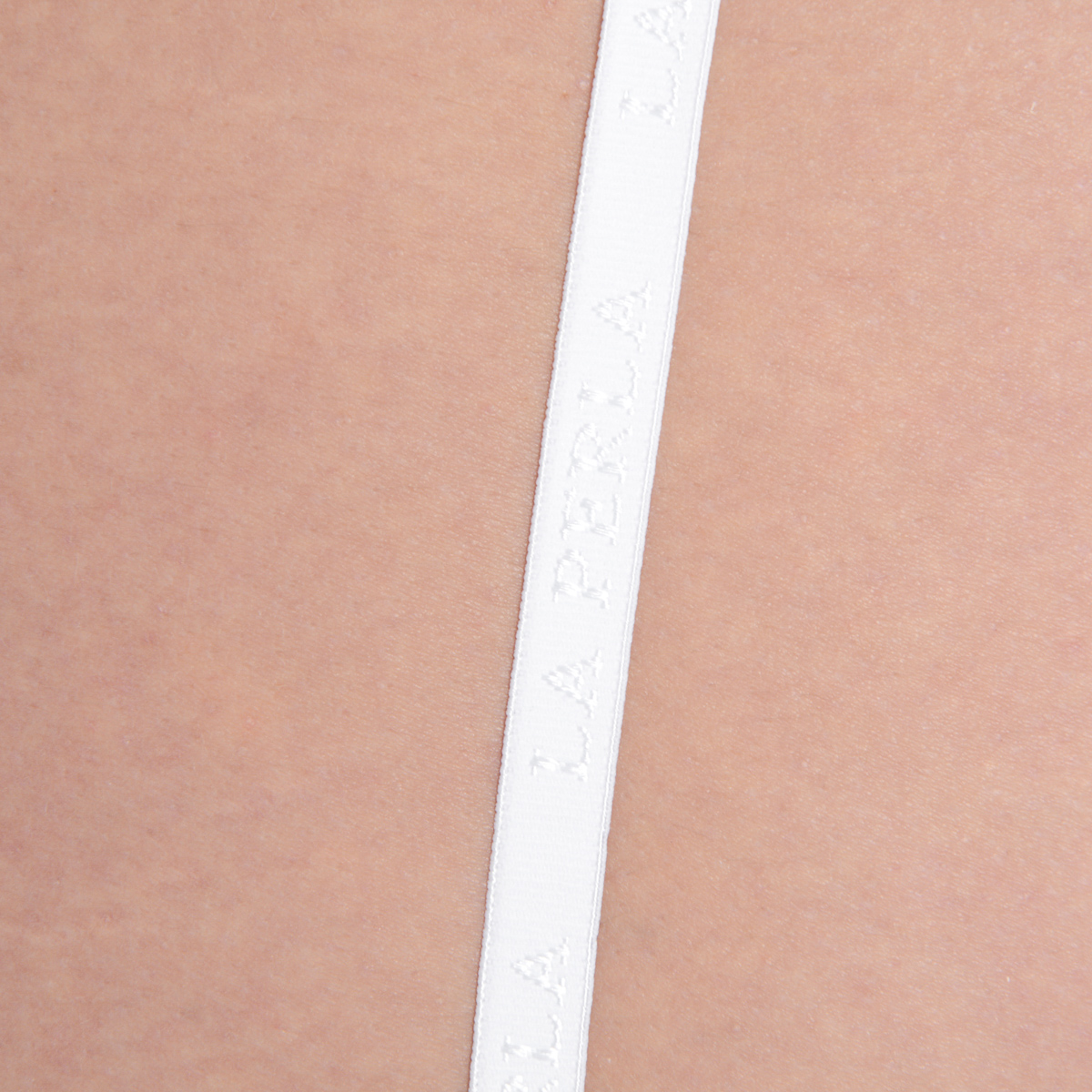 Liga La Perla para mujer blanca
