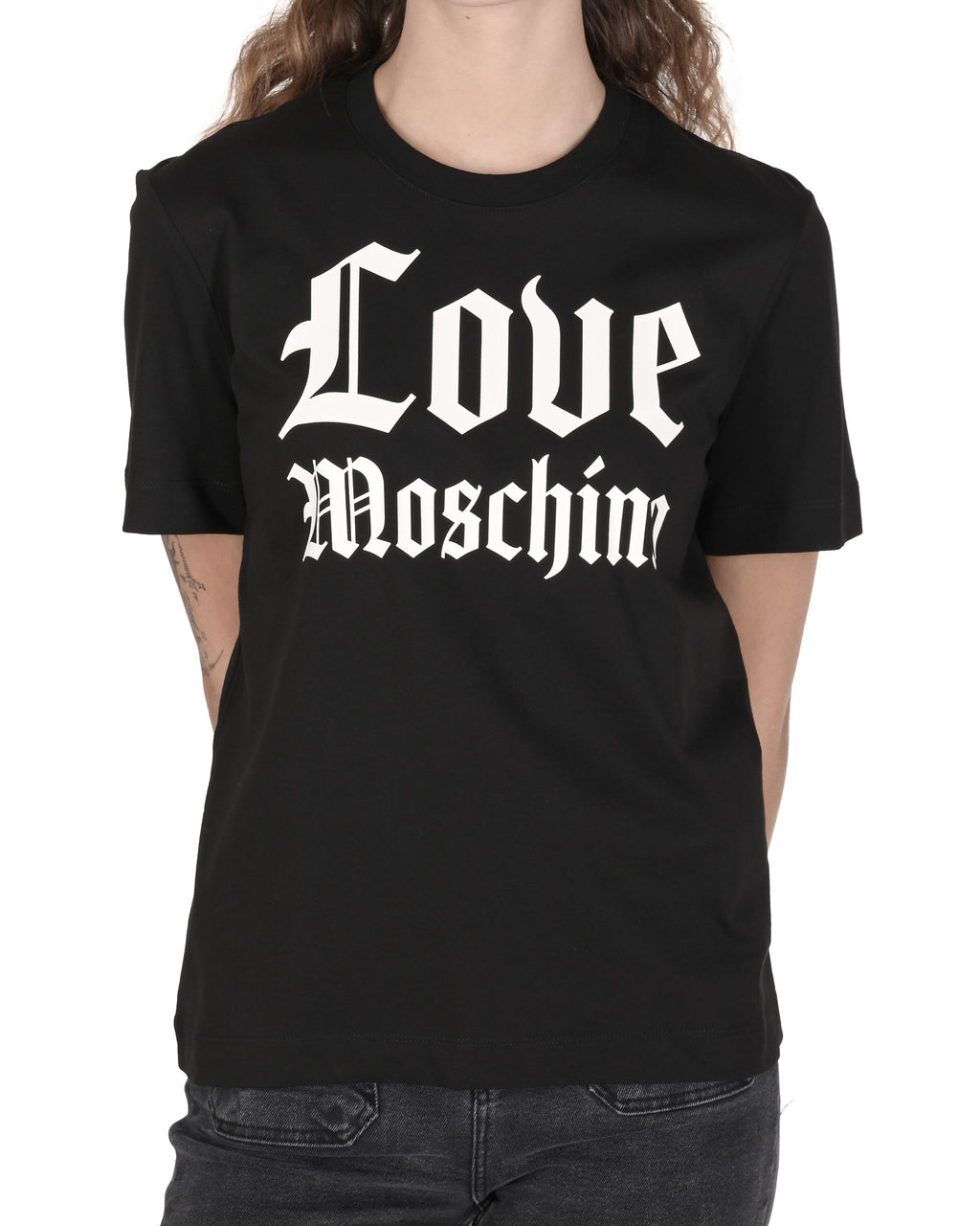 Camiseta Love Moschino para mujer W 4 H06 33 M 3876 C74 NEGRO