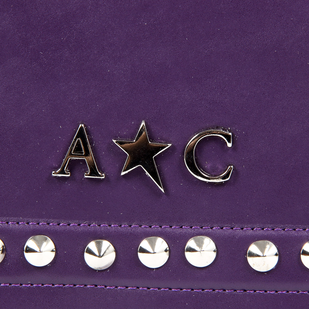 Bolso de mano para mujer Andrew Charles morado SKYLA
