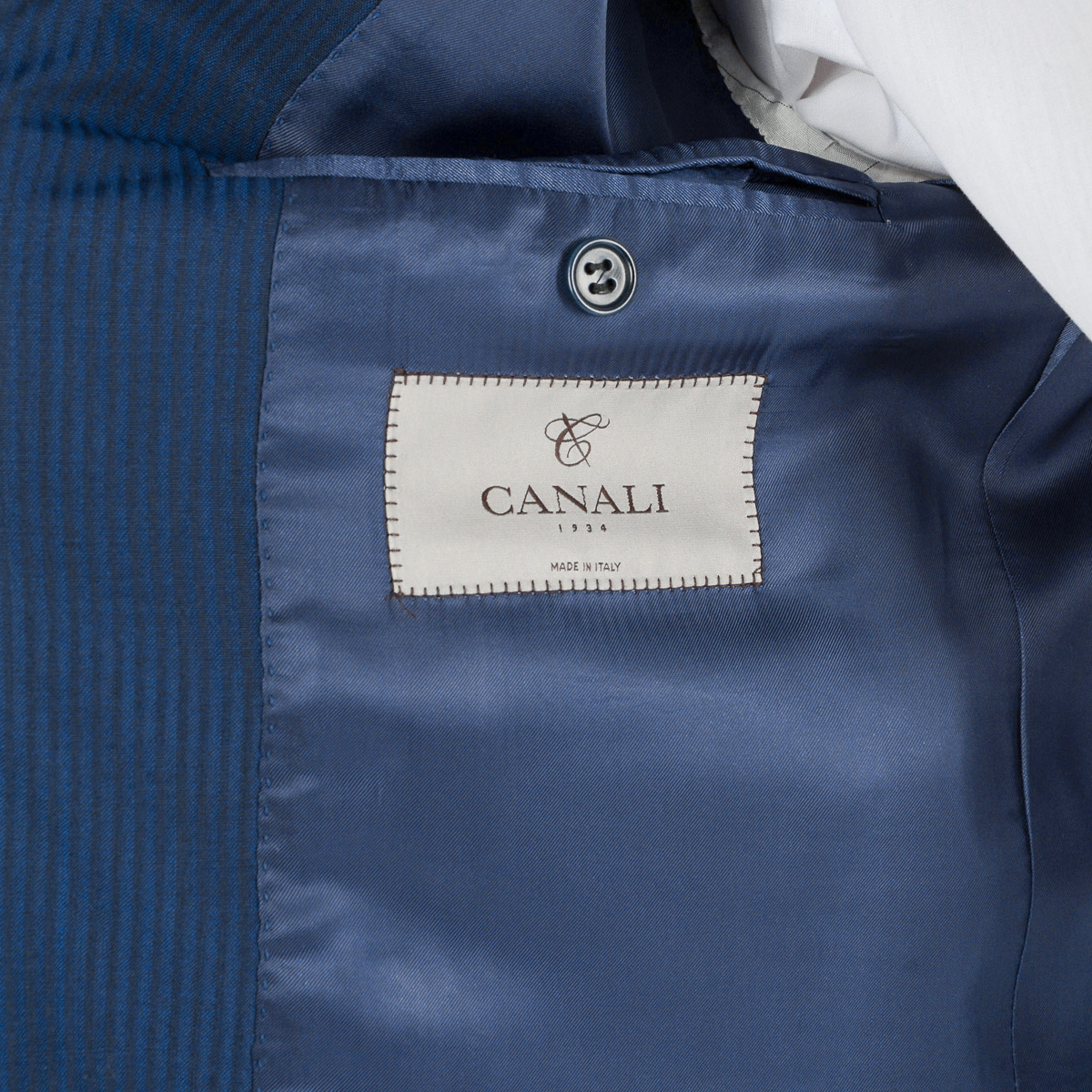 Canali Mens Suit Long Sleeves Blue