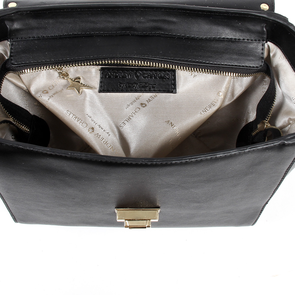 Bolso de mano Andrew Charles para mujer, color negro, JAIME
