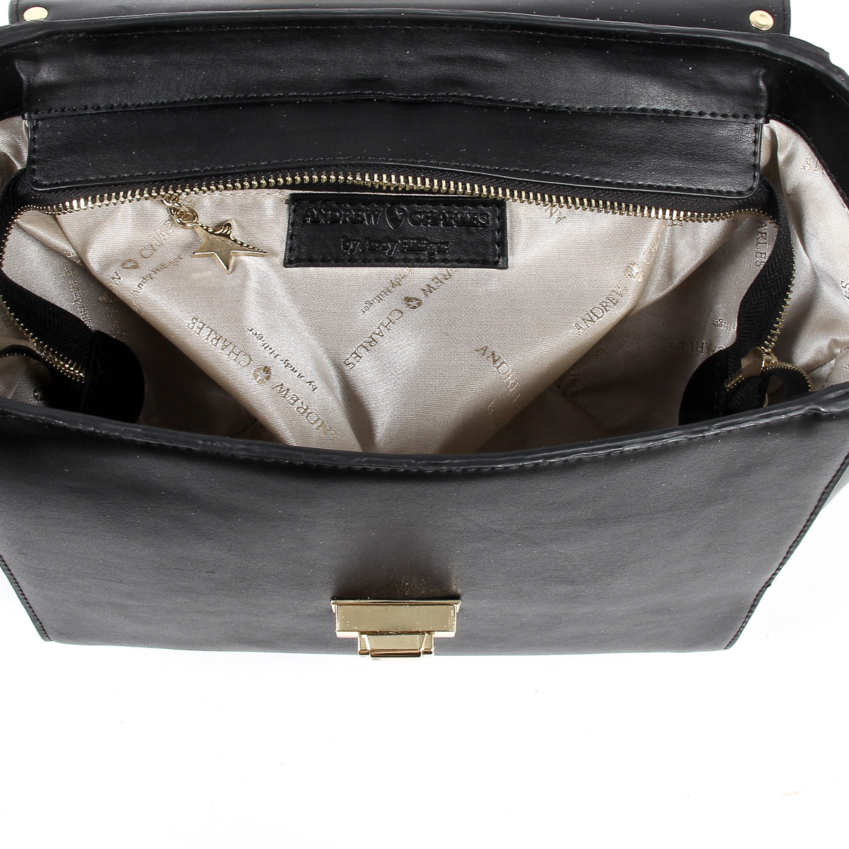 Bolso de mano Andrew Charles para mujer, color negro, JAIME