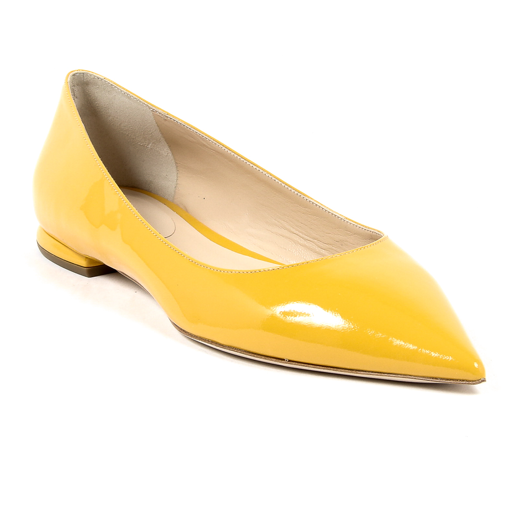 Andrew Charles Womens Ballerina Yellow SONIA