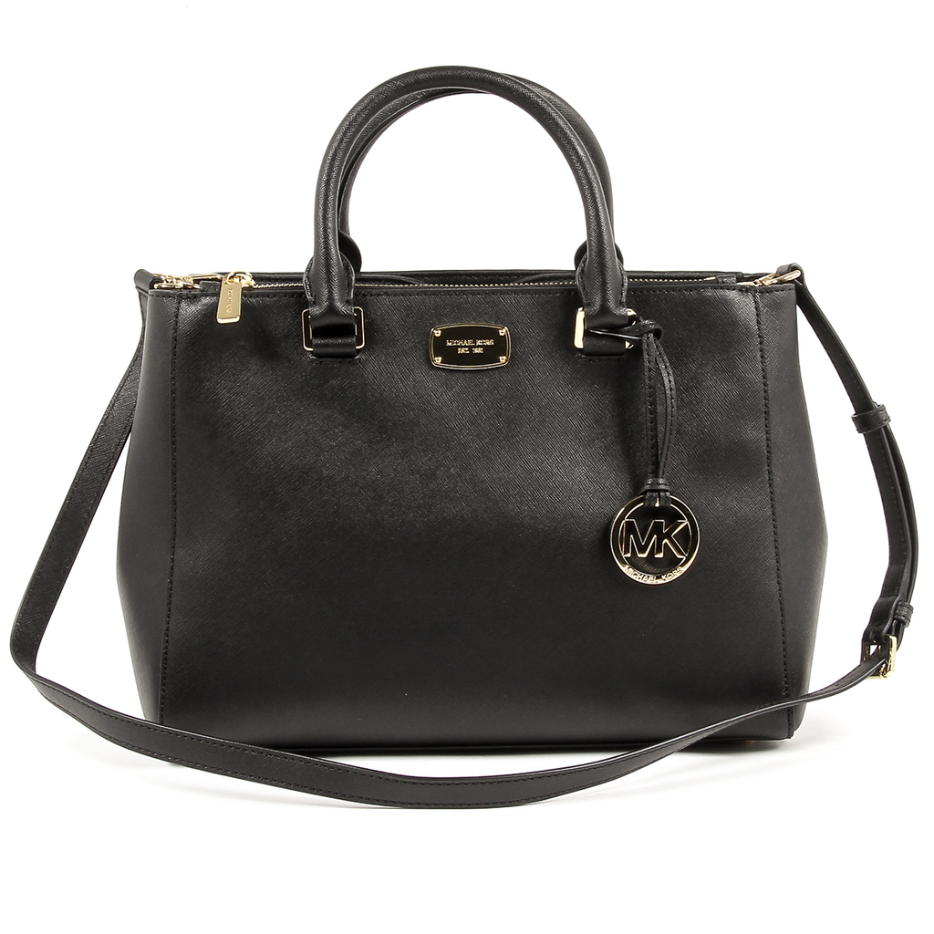 Michael Kors Womens Handbag KELLEN 35S6GS0T2L BLACK