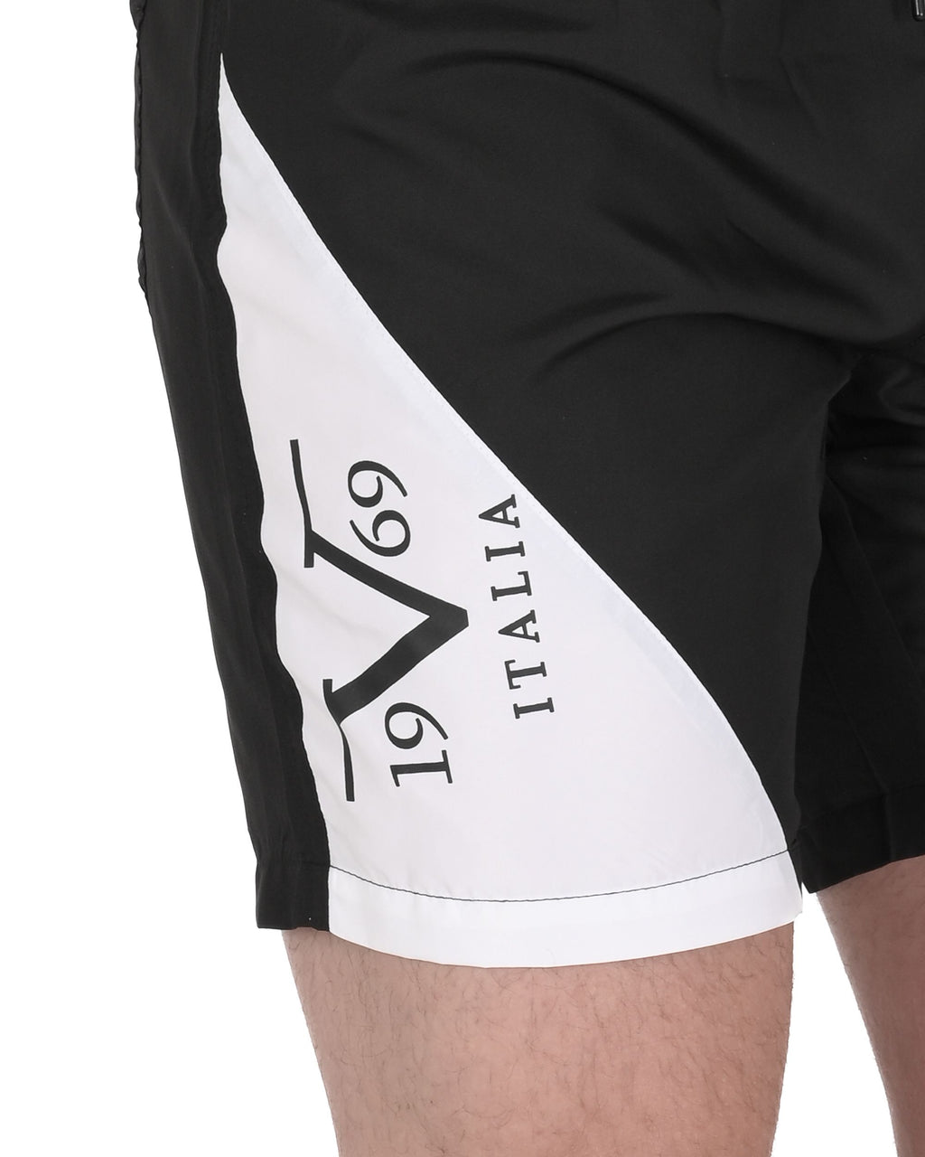 19V69 Italia Mens Swimwear Trunk VSC1MBM03 BLACK
