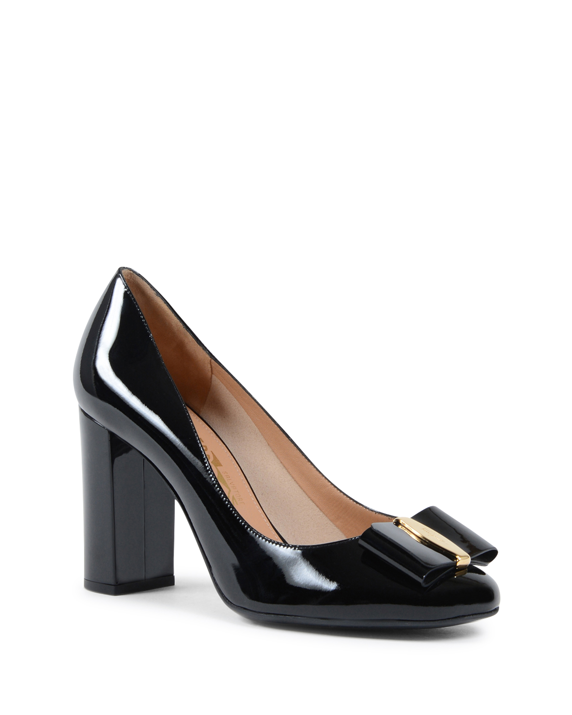 Zapatos de salón Salvatore Ferragamo para mujer, color negro, ELINDA 85