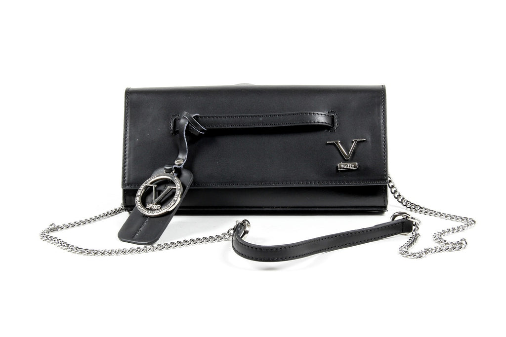 Bolso de mano para mujer V 1969 Italia V015-S RUGA NERO