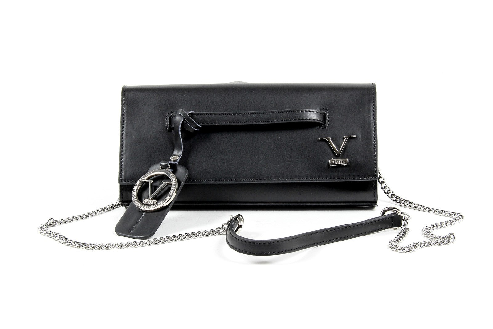 Bolso de mano para mujer V 1969 Italia V015-S RUGA NERO