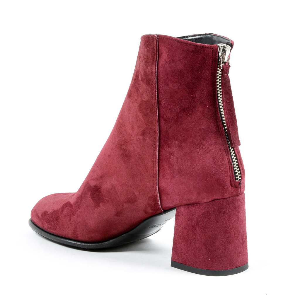 Andrew Charles Womens Heeled Ankle Boot Bordeaux LINDA