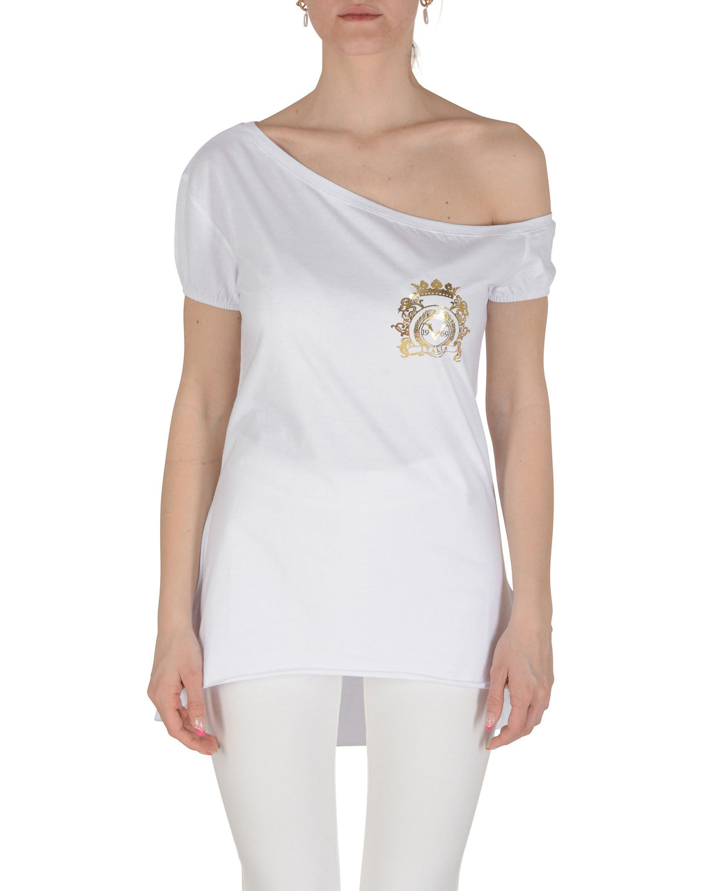 19V69 Italia Blusa de mujer blanca LAC WHITE
