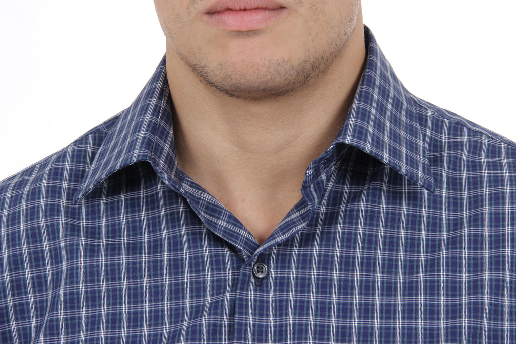 Camisa clásica moderna V 1969 Italia para hombre, talla 377 VAR. 033