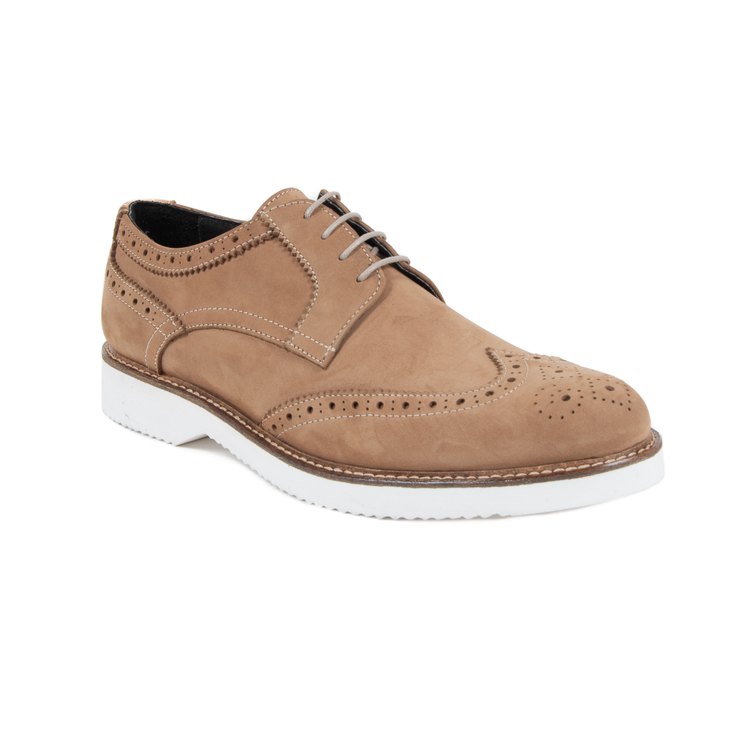 Zapato brogue para hombre V 1969 Italia Marrón HARRY 5141 NABUK VAR 2