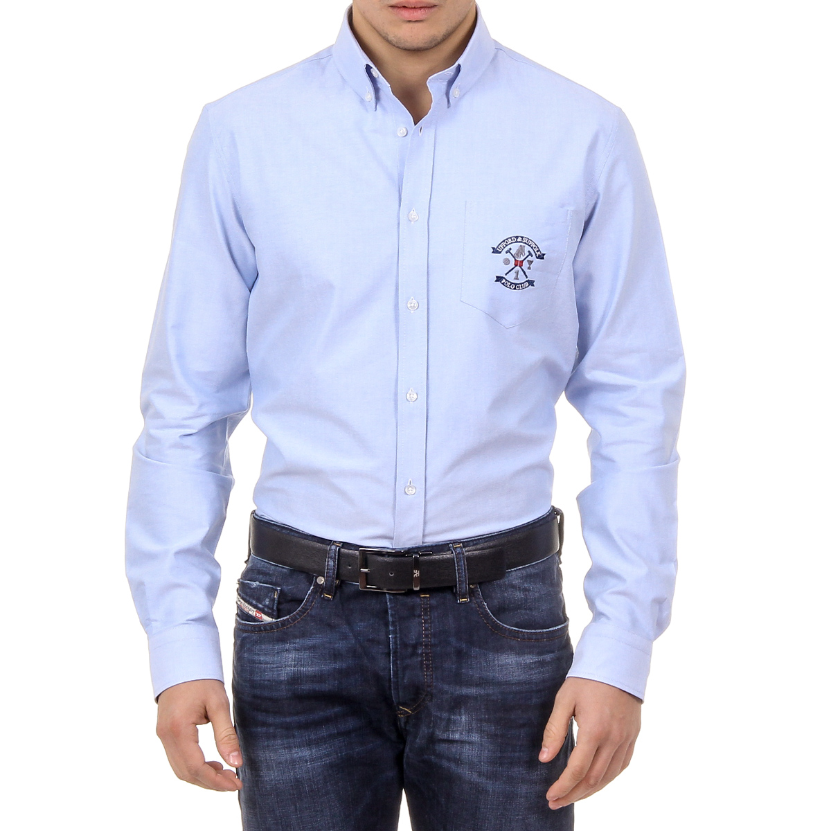 Ufford & Suffolk Polo Club Camisa Hombre USC03 C2 AZZURRO CHIARO