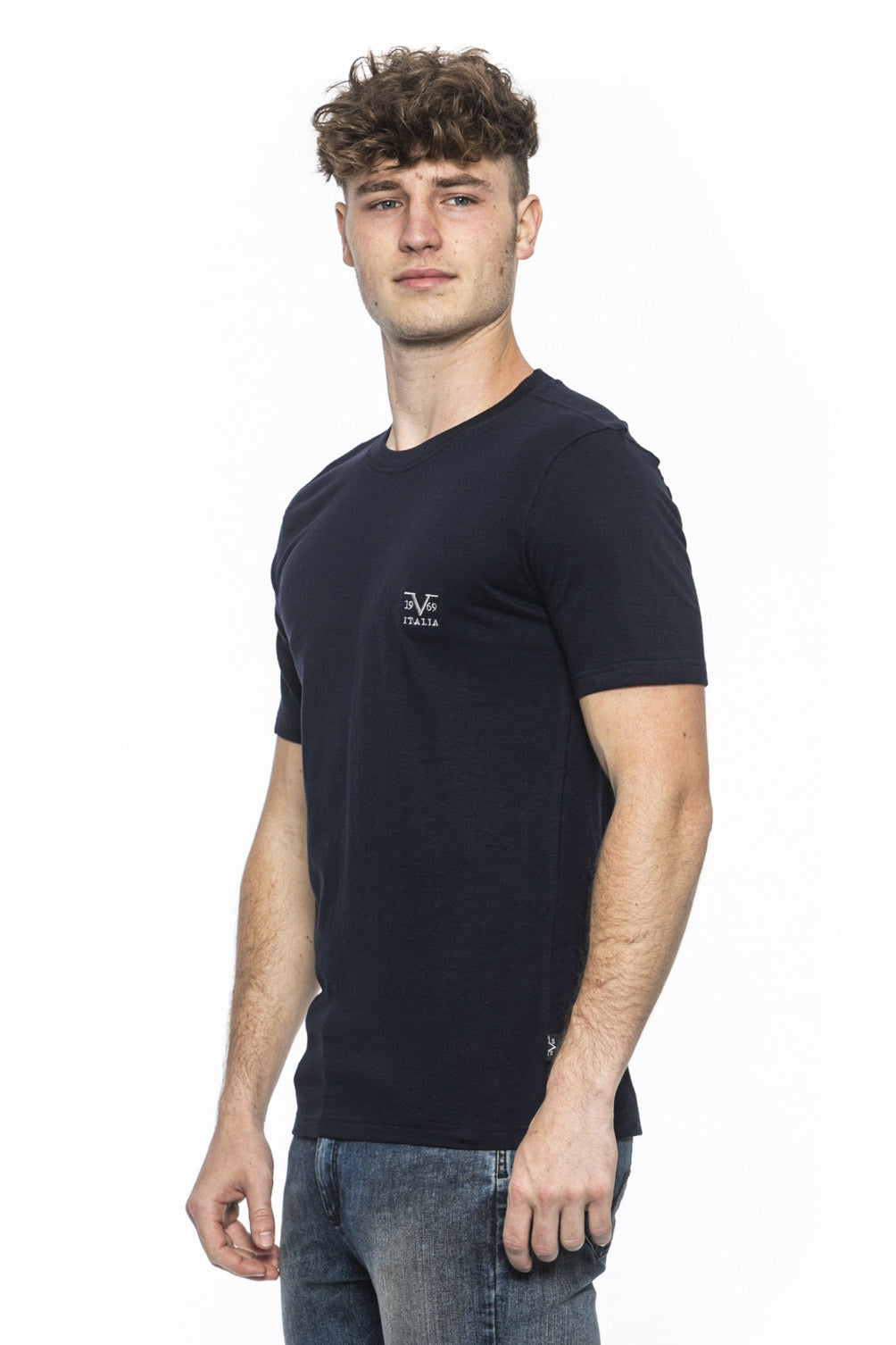 Camiseta 19V69 Italia para hombre azul ERIC AZUL MARINO