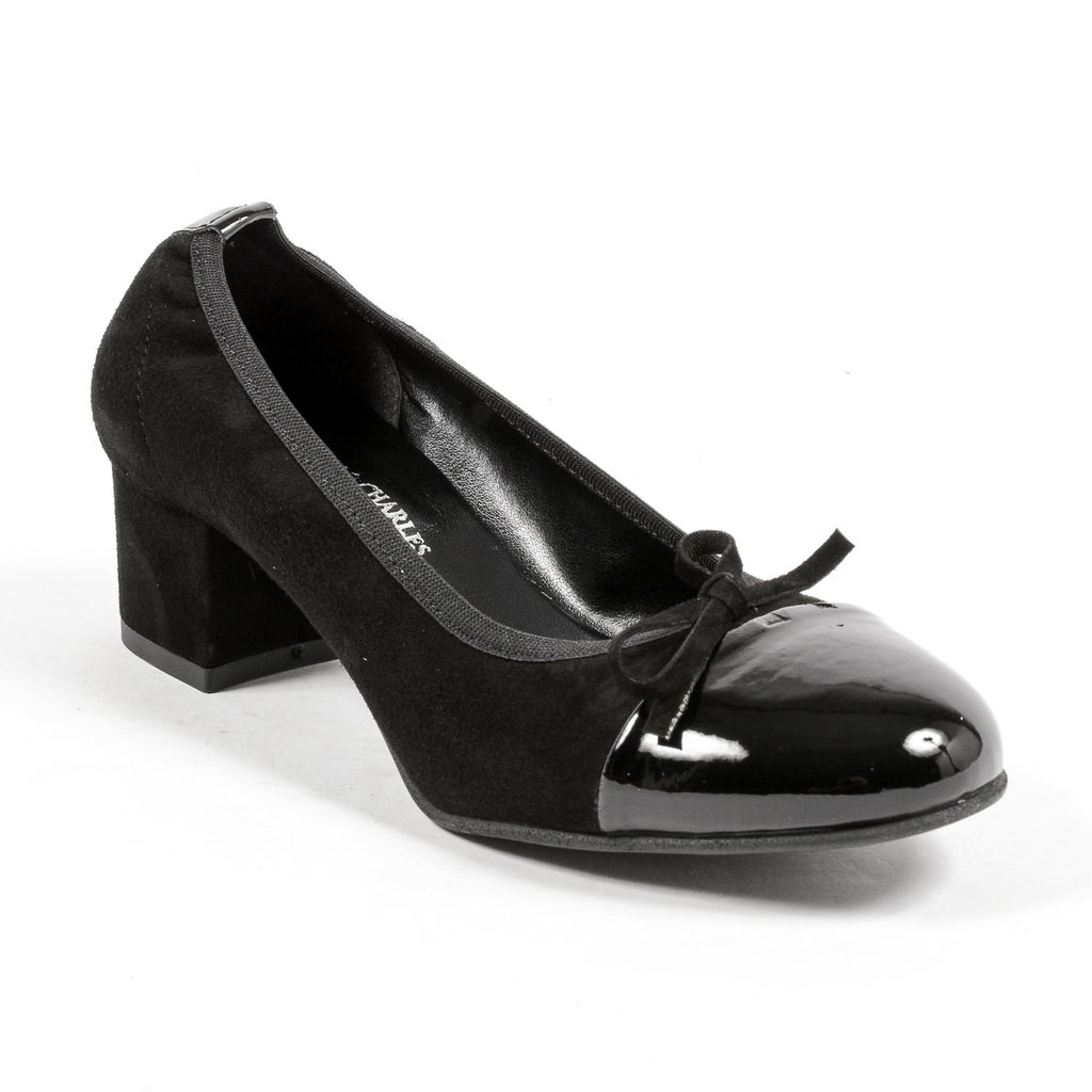 Andrew Charles Womens Ballerina Black FLORENCE