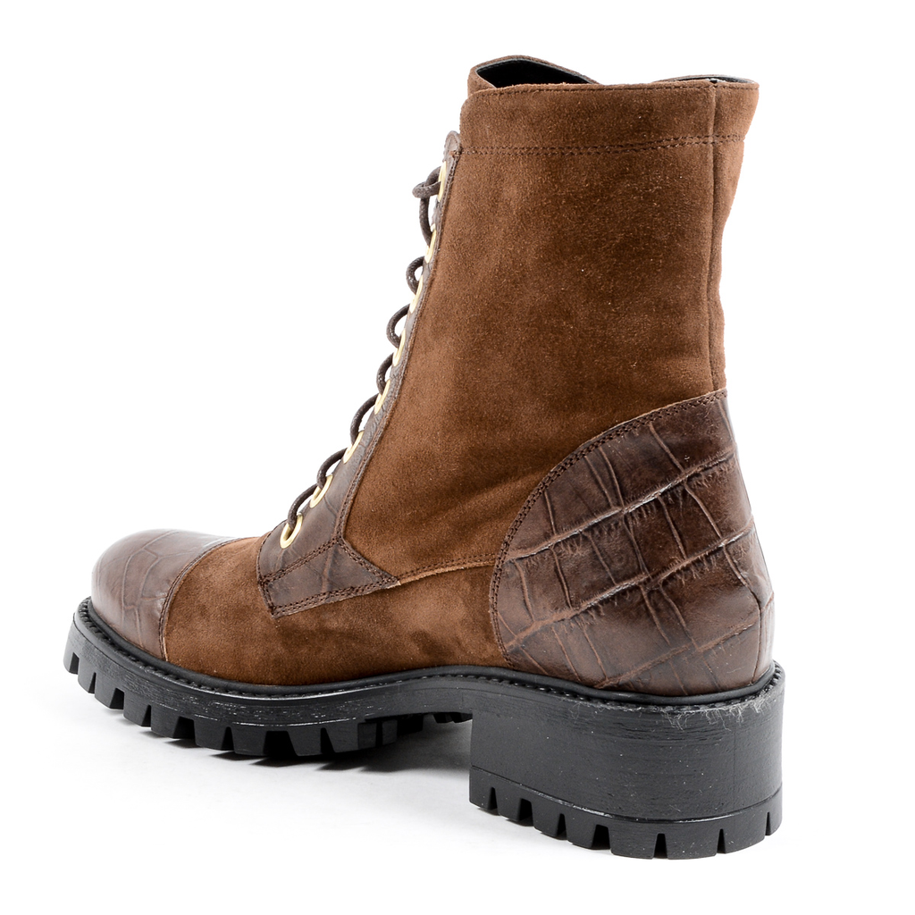 V 1969 Italia Womens Short Boot Brown STONE