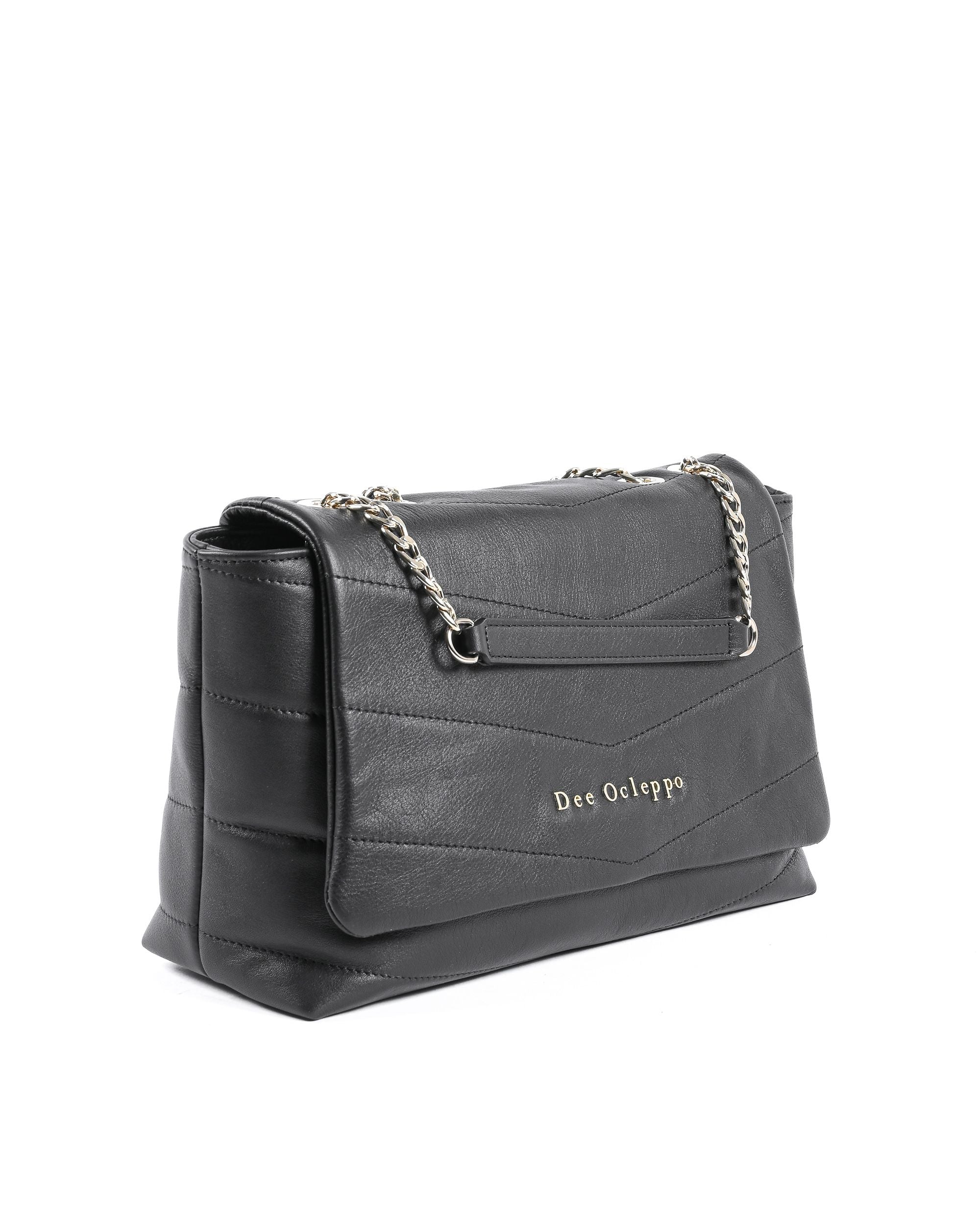 Bolso de hombro para mujer Dee Ocleppo MARGOT BLACK