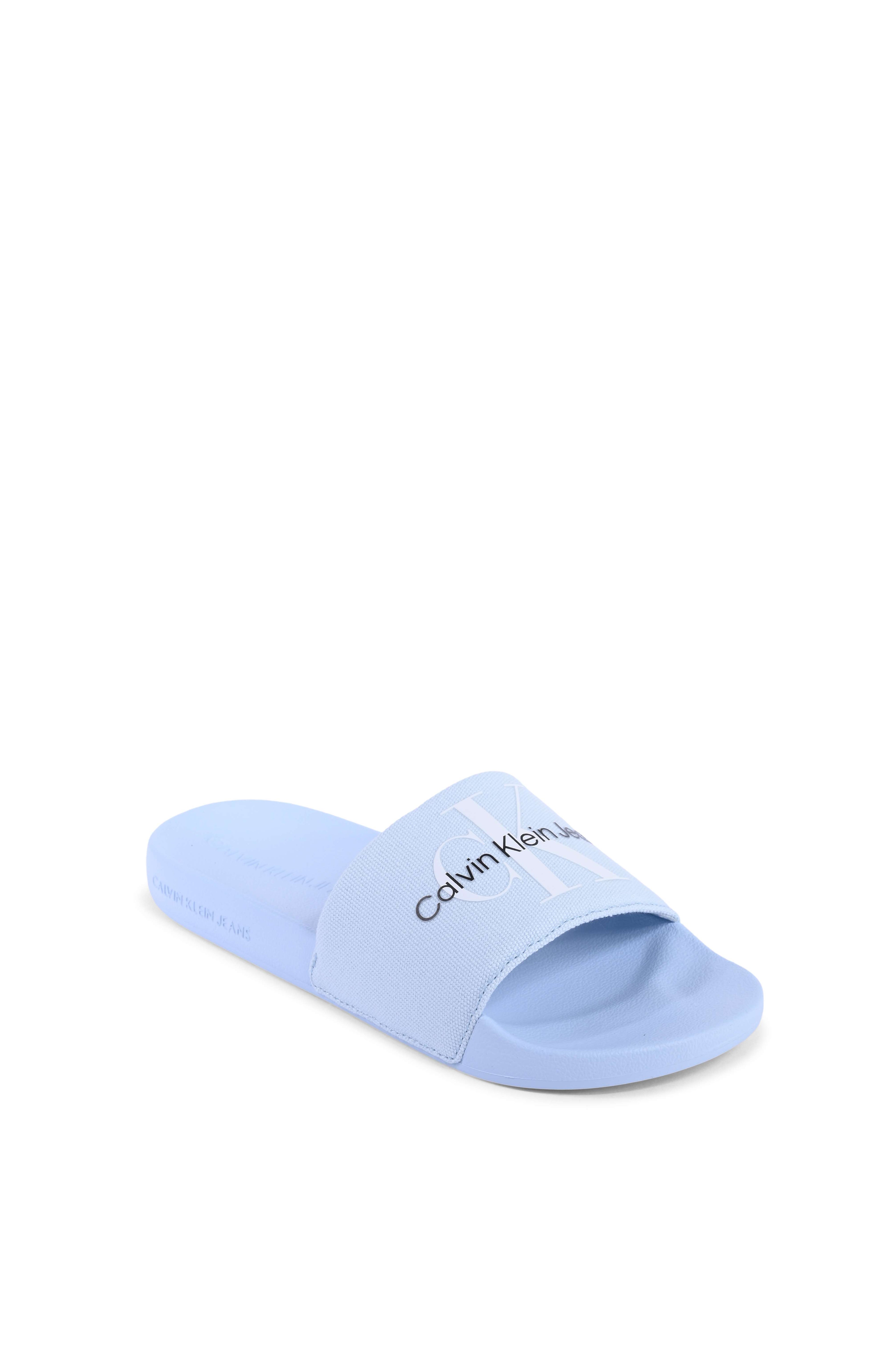 Chanclas Calvin Klein para mujer, color azul, YW0YW00103C1Q