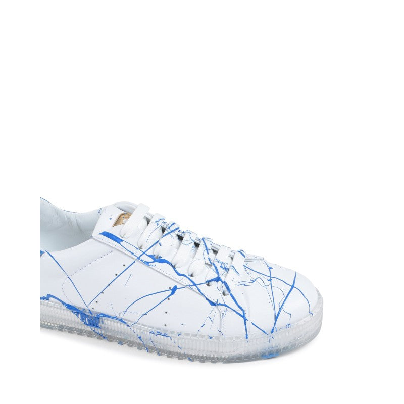 Zapatillas Splatter - Blanco Azul Claro