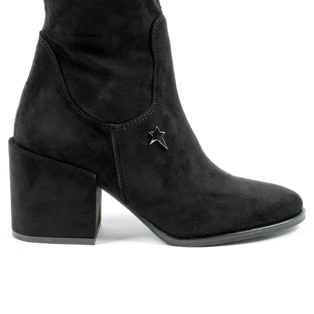 Andrew Charles Womens High Boot Black ALANNAH