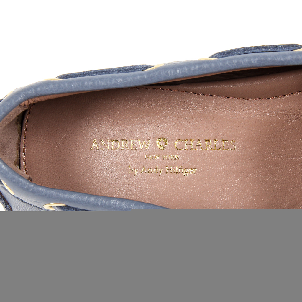 Mocasín Andrew Charles para mujer azul GIULY