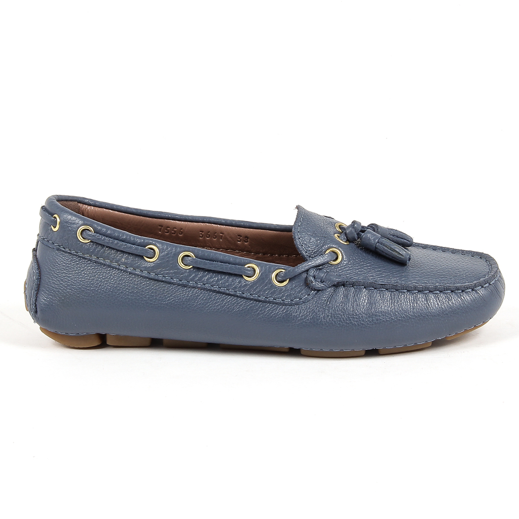 Mocasín Andrew Charles para mujer azul GIULY