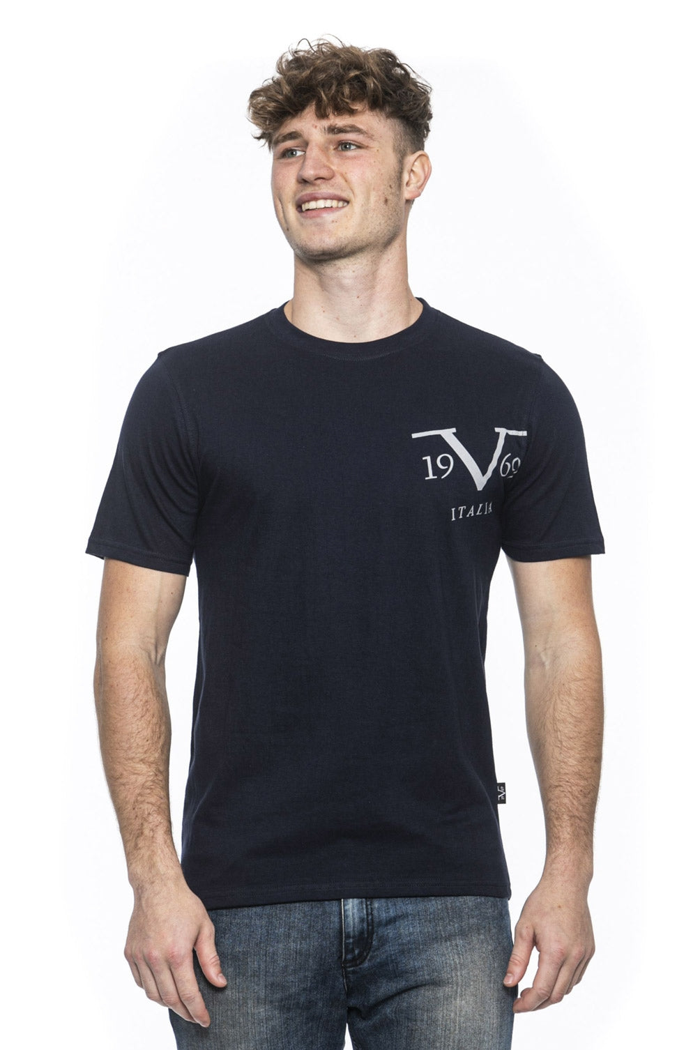 Camiseta 19V69 Italia para hombre azul MIKE AZUL MARINO