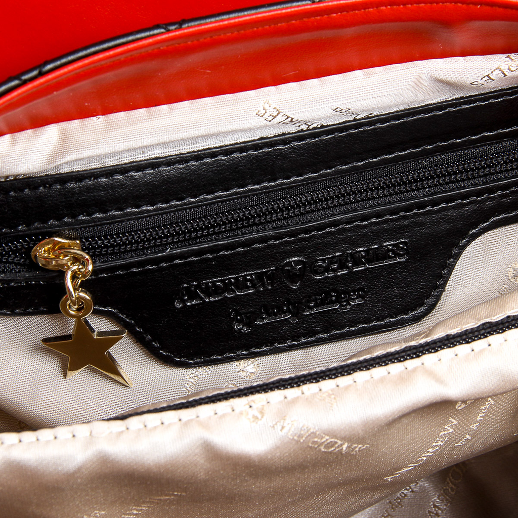 Bolso de mano para mujer Andrew Charles negro DOMINIQUE