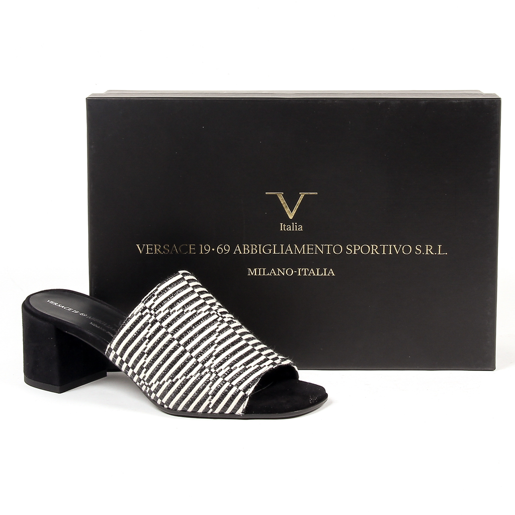 Sandalia V 1969 Italia para mujer negra FLORENCIA