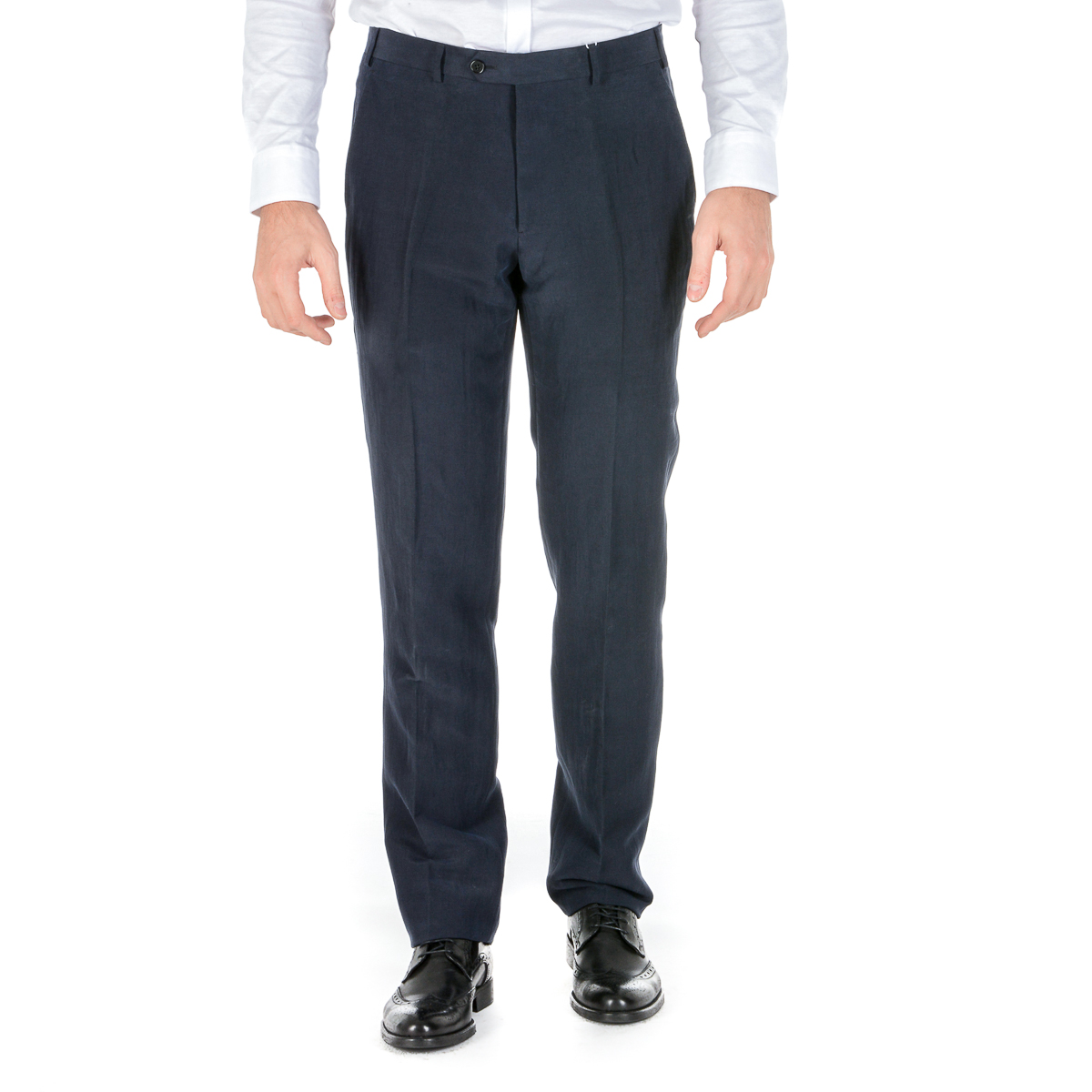 Armani Collezioni Mens Pants Dark Blue