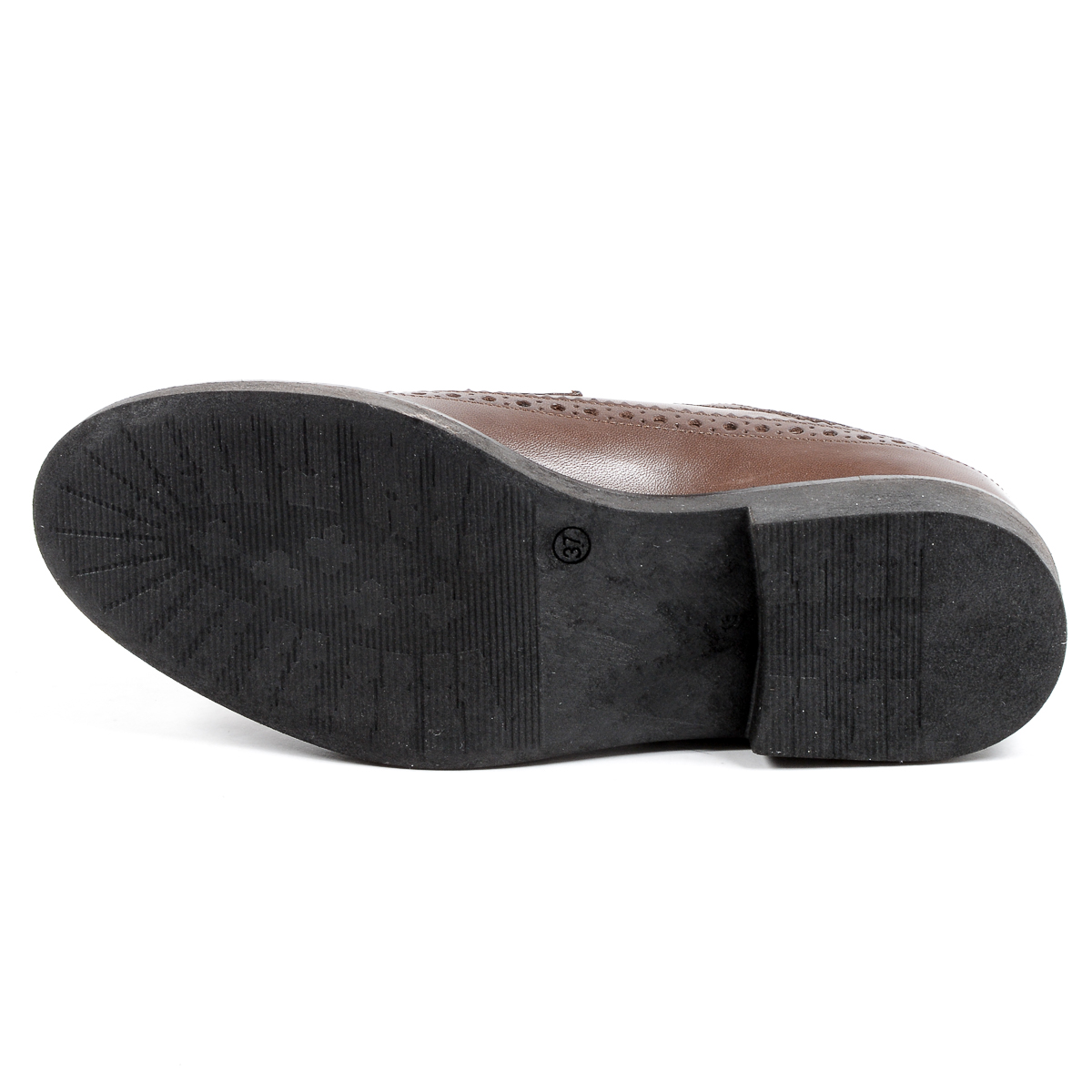 V 1969 Italia Zapato Brogue para Mujer Marrón TRENTO
