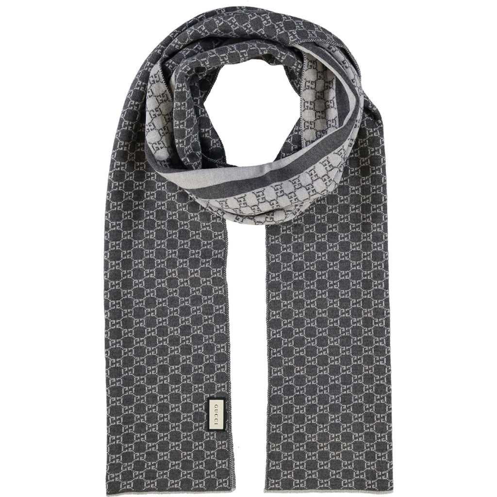 Bufanda Gucci para hombre 30x200 gris