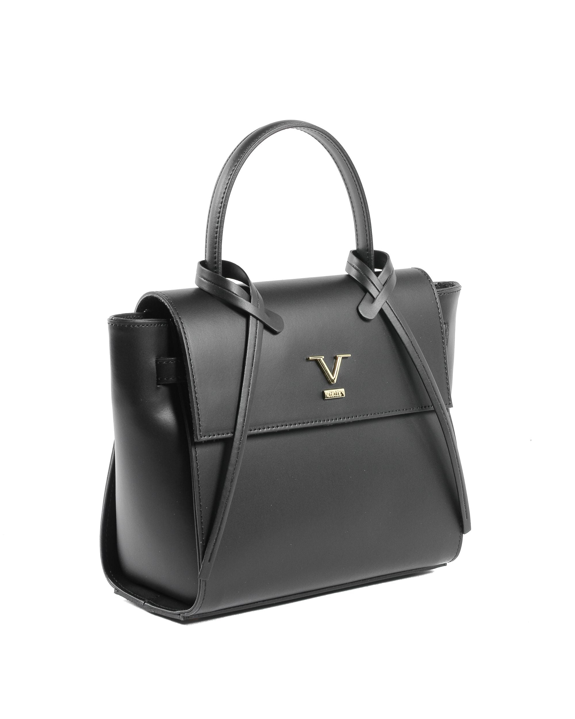 Bolso de mano para mujer V Italia V030-G RUGA NERO