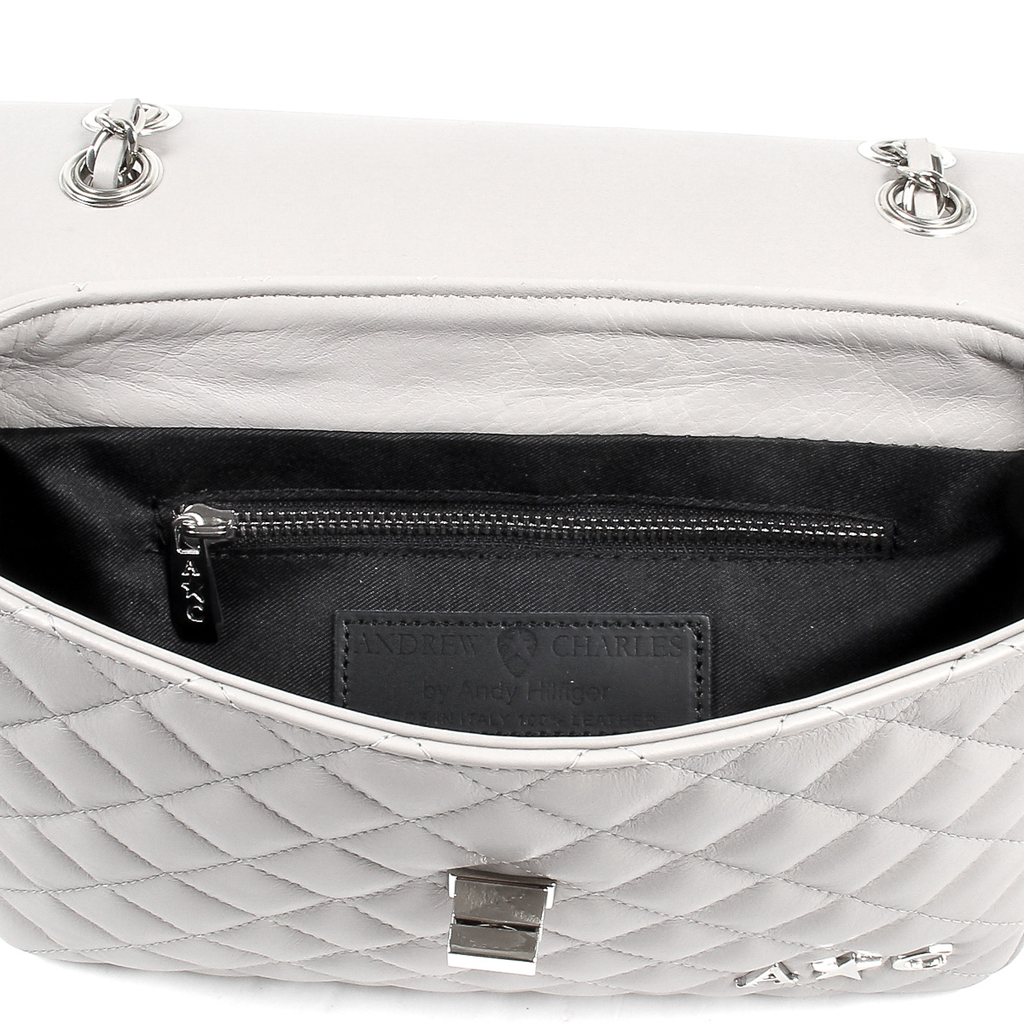 Andrew Charles Womens Handbag Grey AZALEA