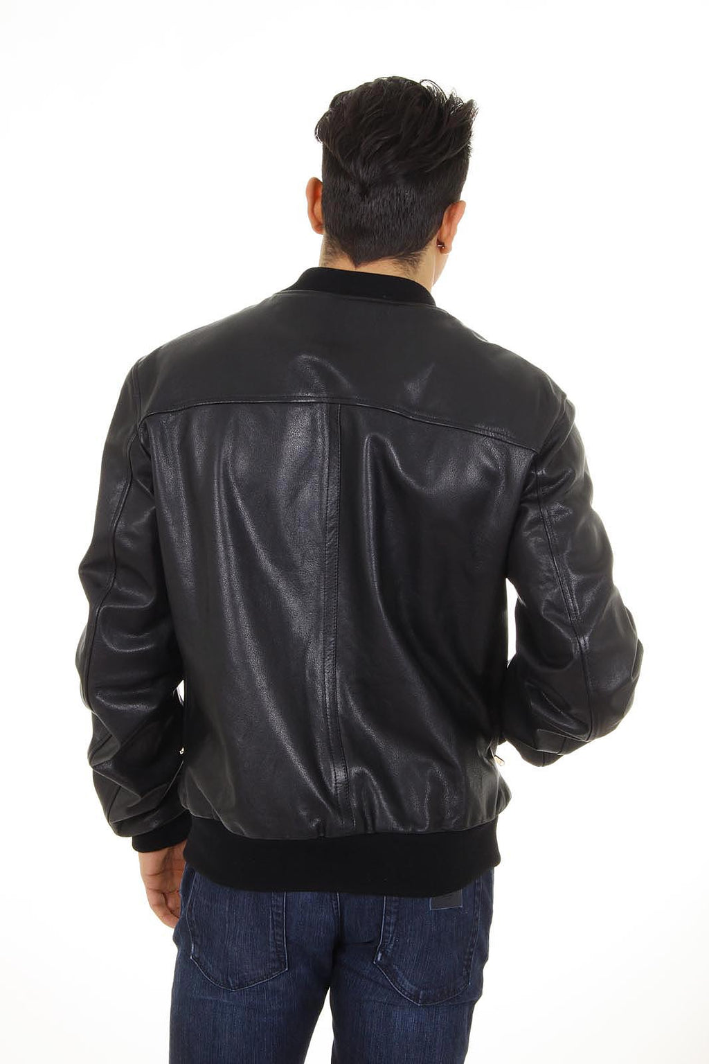 Chaqueta de cuero Dolce & Gabbana para hombre G9BN9L FUL1R N0000